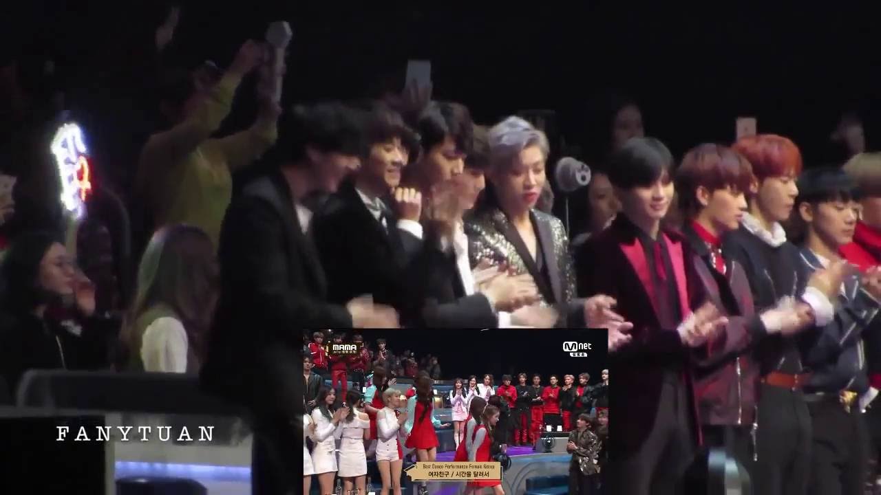 161202 GOT7(갓세븐) Taemin(태민) reaction to GFRIEND(여자친구) - Best Dance Performance Female @MAMA
