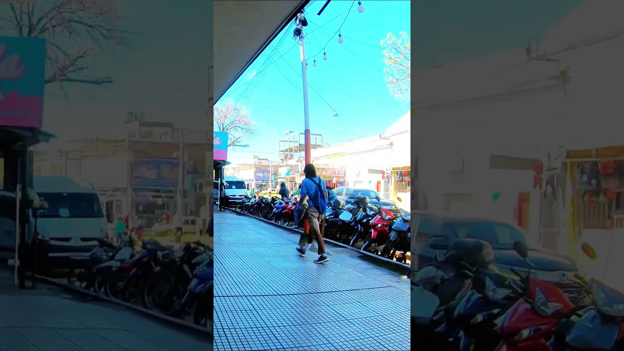 Утренняя прогулка по оживленной городской улице — в реальной жизни