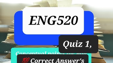 ENG520 Quiz 1 Testing and Assessment (Quiz No.1) #quizz #real