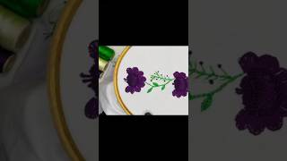 Flower Embroidery Design For Beginners #embroidery #flowerembroidery #handembroidery #forbeginners