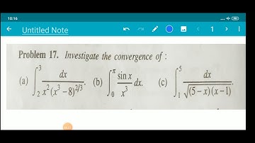 quotient test-improper integral of 2 nd kind