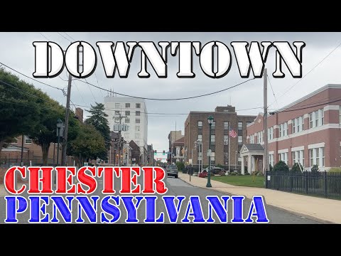 Chester - Pennsylvania - 4K Downtown Drive