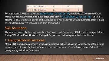 How to Calculate Counts from a Given DateTime Plus 1 Hour in SQL