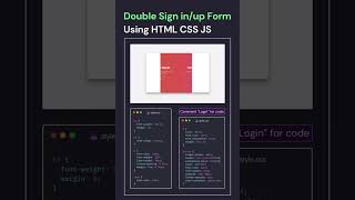 Animated Sign-in & Sign-up form using HTML & CSS