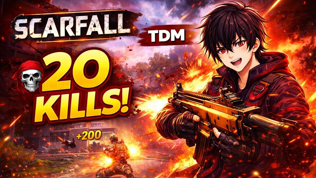🔥 ScarFall TDM | First Match 20 KILLS 😱 | Epic Gameplay
