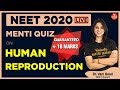Human Reproduction NEET MCQ Questions | Part -1 | NEET 2020 Biology Preparation | Vedantu
