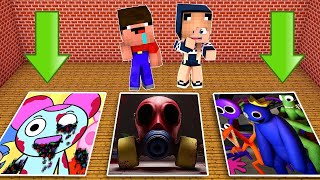 ВЫБЕРИ ЯМУ ПОРТАЛ РАДУЖНЫЕ ДРУЗЬЯ ПРОТИВОГАЗ ПИББИ В МАЙНКРАФТ SCP POPPY PLAYTIME 3 RAINBOW FRIENDS