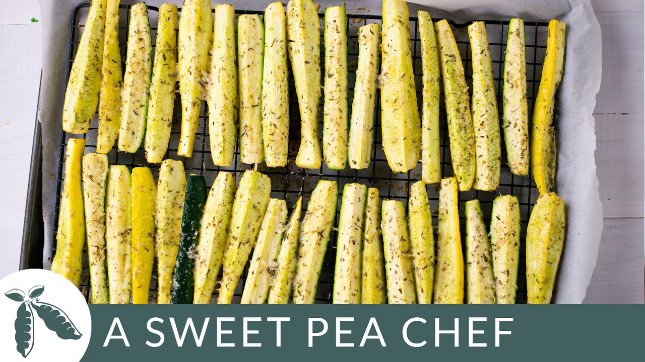 Baked Squash And Zucchini Parmesan Spears A Sweet Pea Chef YouTube