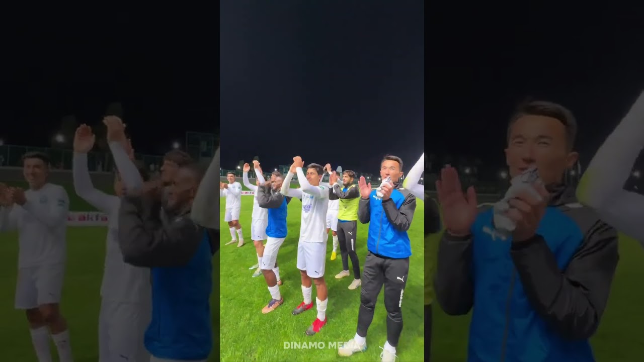 Dynamo celebrated the victory with their fans after the match. May our successes continue! "Dynamo"