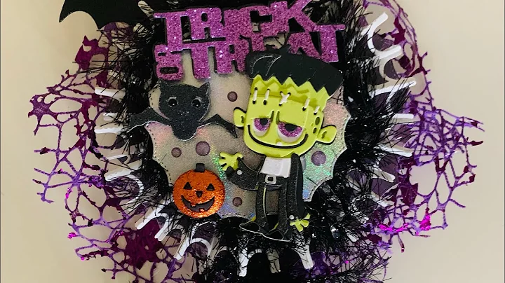 Halloween Wand Using KS Craft Spider Web Rosette & Tim Holtz Sizzix Costume Party Die