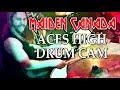 Mike cotton  aces high  maiden canada drum cam iron maiden