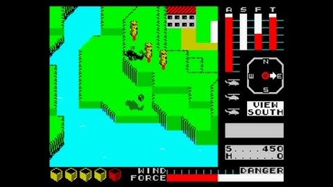 Cyclone (1985 / 128k AY Music Version) Walkthrough, ZX Spectrum