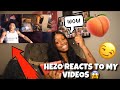 HEZO REACTS TO MY TWERK VIDEO 😱👀