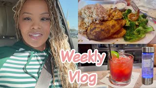 Weekly Vlog | Dinner Date | Hydrogen Water Bottle | Family Time | New Knotless Braids