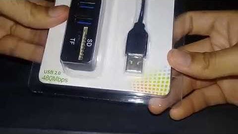 High Speed Combo 5-port USB 2.0 Hub Card Reader - Black | GearBest