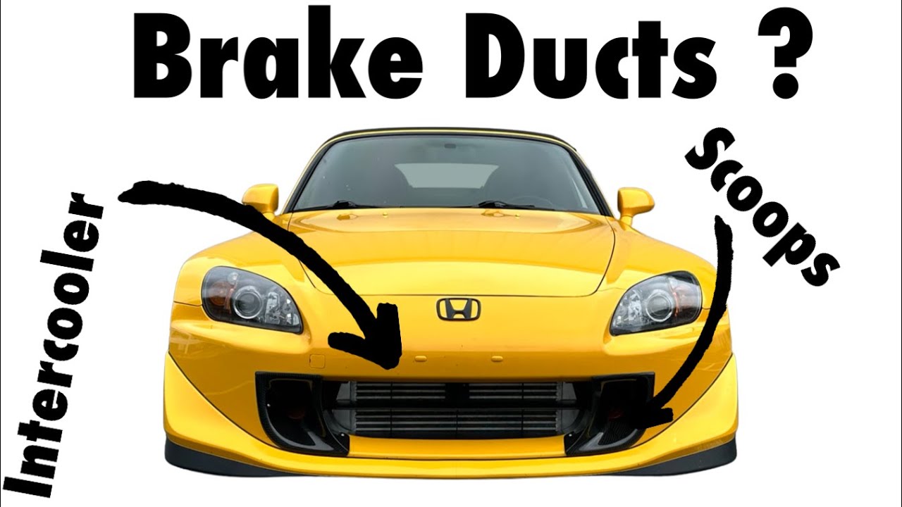 S2000 Brake Scoops Install with Intercooler piping YouTube