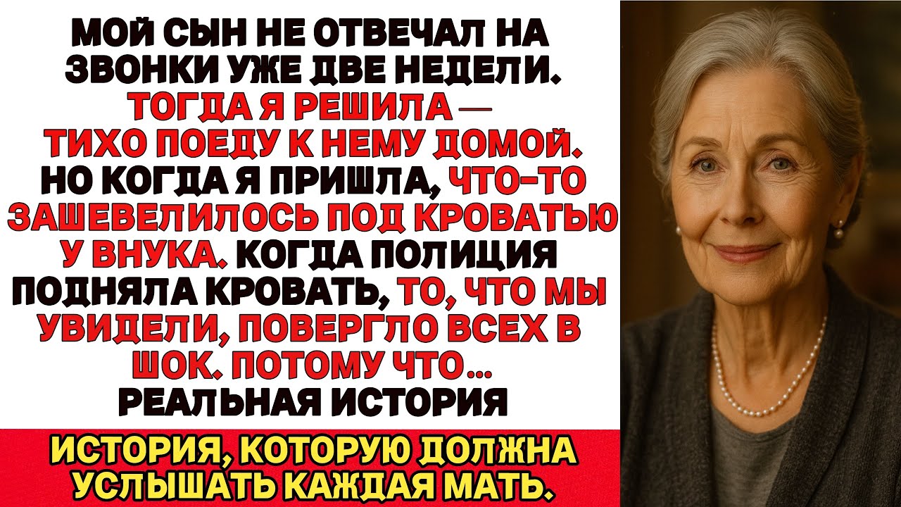 Мой сын пропал без вести на две недели. Когда я пошел к нему домой что-то зашевелилось под кроватью