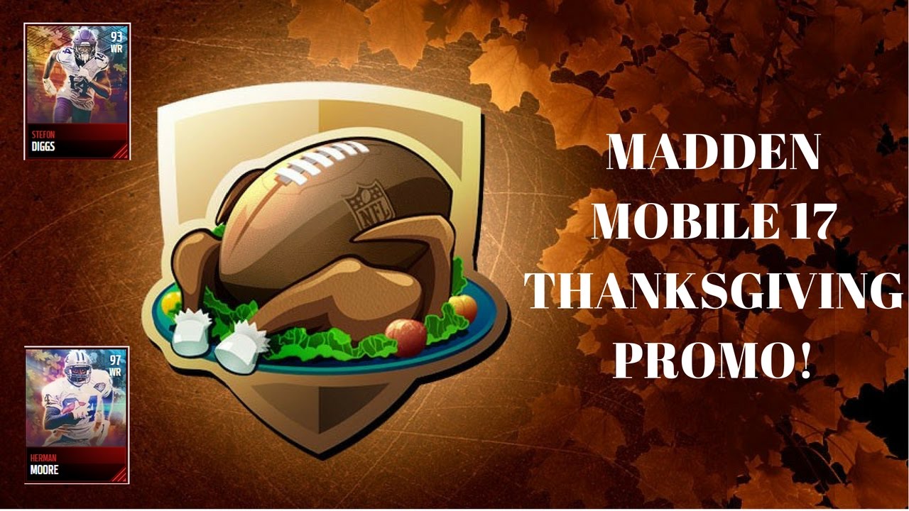 NEW THANKSGIVING PROMO!! NEW SETS, PLAYERS, DEFENSIVE UNITS AND LEGENDS! MADDEN MOBILE 17