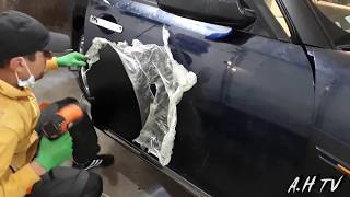 Removal from the car of a vinyl film  2