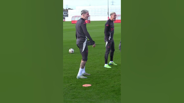 Ugarte’s FLYING TACKLE after being megged by Garnacho 🤣