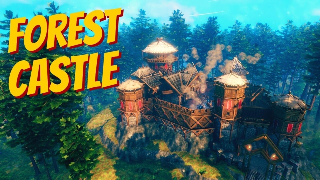 Black Forest Castle Valheim build YouTube