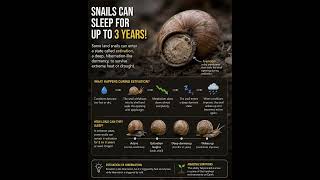 The Snail That Can Sleep for 3 Years 🐌😳 #shorts #weirdfacts #viral