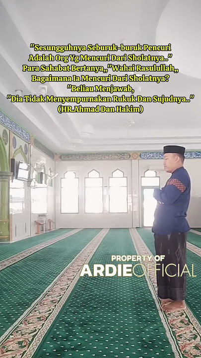 Kamu Adalah Seburuk-buruknya Pencuri..‼️Yuk Perbaiki Lagi Sholat Kita || Semoga Bermanfa'at 🙏