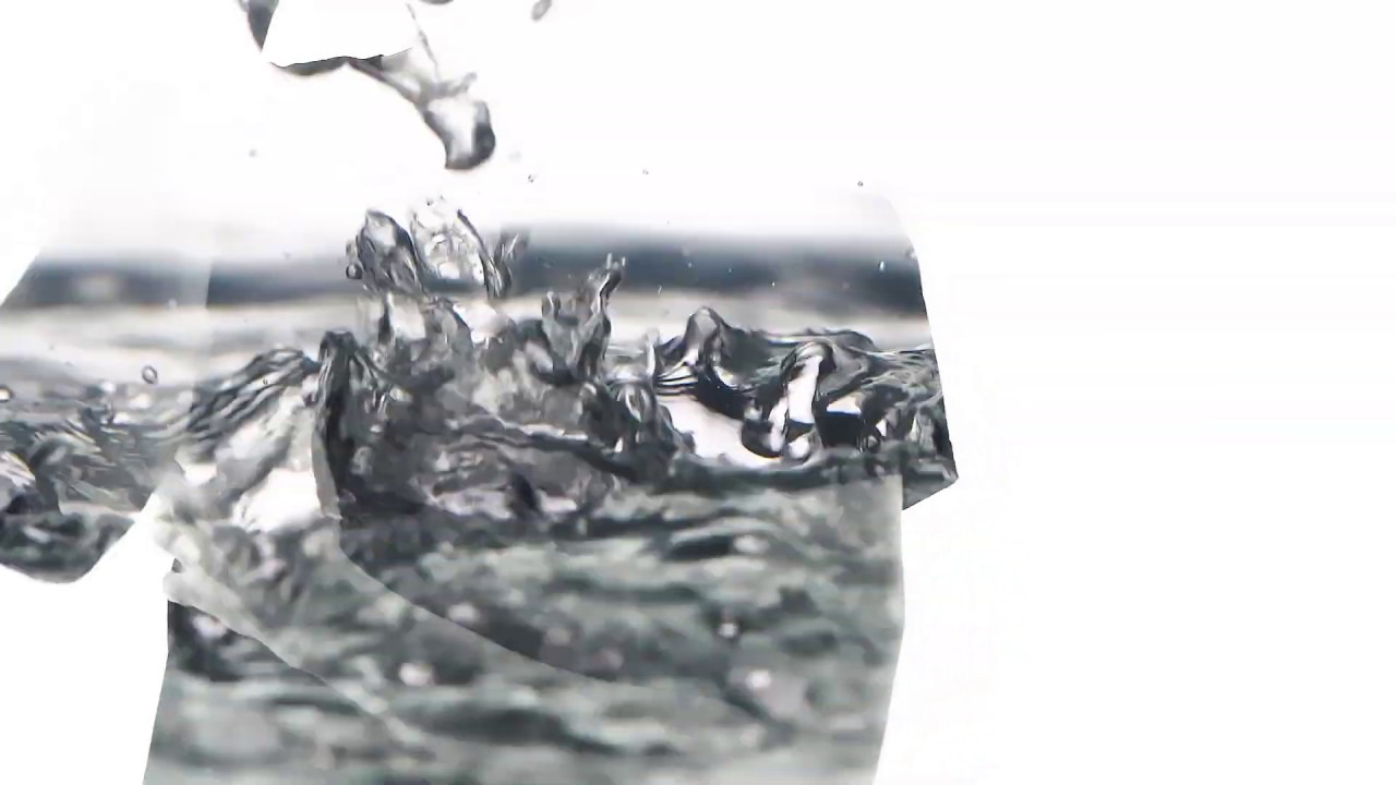 Double Exposure Video of a Person and Water Falling