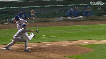 KC@CHC: Bryant hits a single to third base