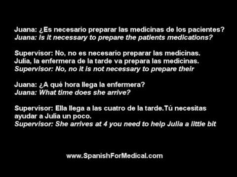 Sample Medical Spanish - YouTube