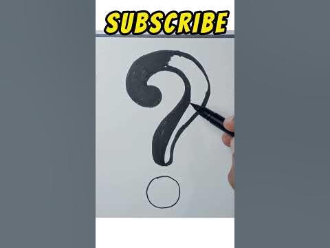 How to draw a Question Mark Step by Step #shorts #drawing - YouTube