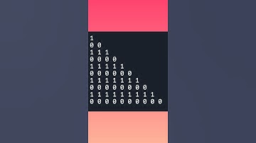 #Shorts 🔥 Java Program Print Numbers One and Zero Triangle Shape using for loop.