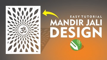 Mandir Jali Design In Coreldraw | Beginner Tutorial
