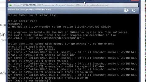 Tutorial install proxmox on debian 7 wheezy full setting