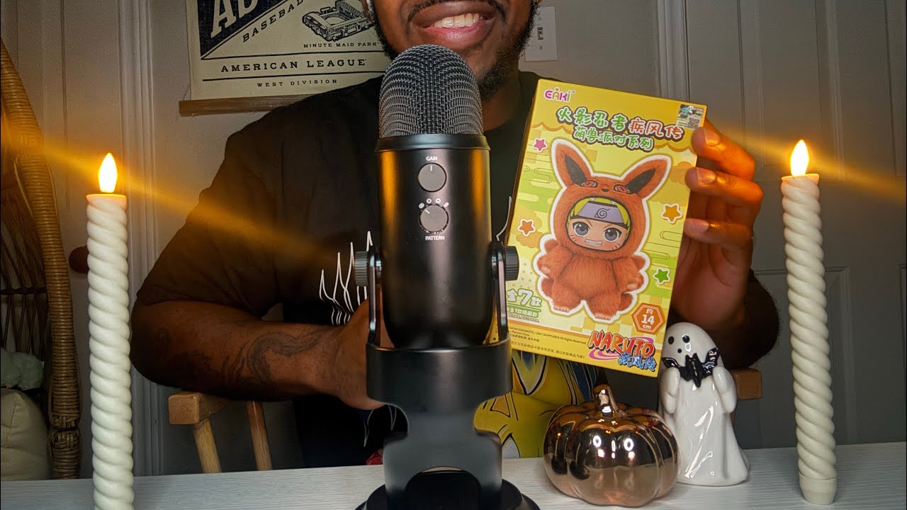 ASMR Naruto Blind Box Unboxing! 🦊 🐍🍥 (Whispering + Tapping + Crinkle Sounds) 