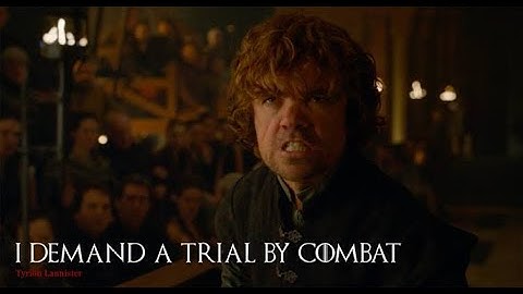 Tyrion demands Trial by Combat | Epic Speech | Game of Thrones S04 E06