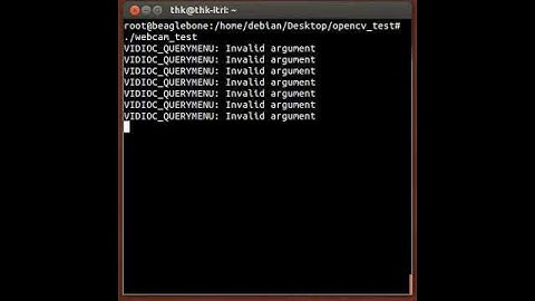 Test OpenCV on BBB (3)