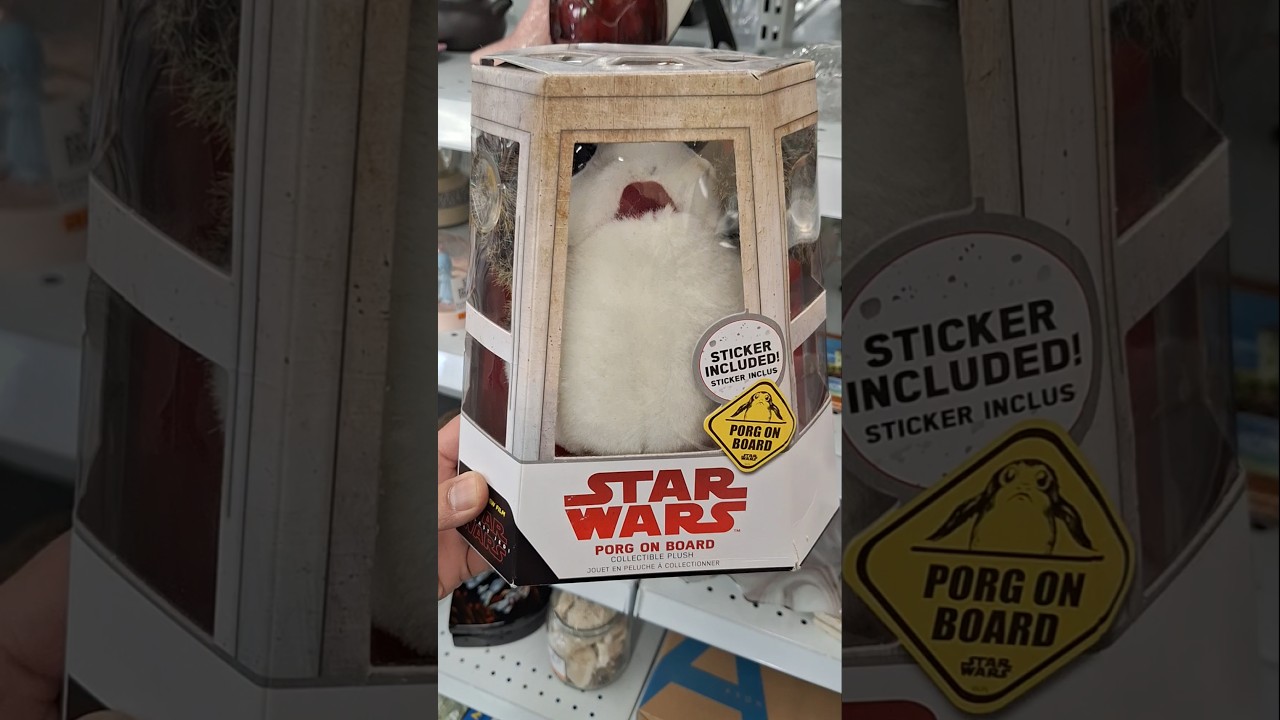 Star Wars Porg on Board plush plushy collectible toy item 