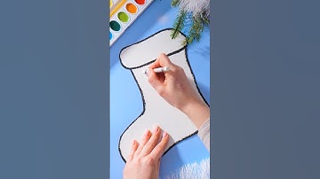 Christmas Stocking Fun Art for Kids! 🎁