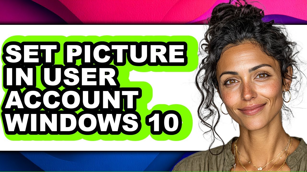 How to Set Picture in User Account Windows 10 (easy Method) - YouTube