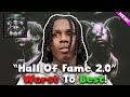 Hall of fame 20 ranked worst to best