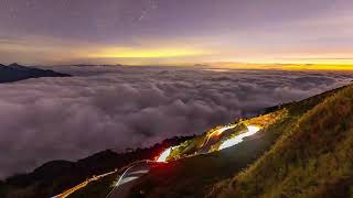 合歡山昆陽八字車軌+雲海