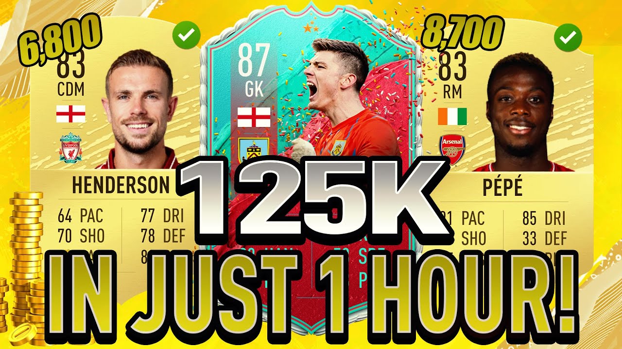 OMG!! 125K IN ONE HOUR!! BEST TRADING METHOD IN FIFA 20!! BEST SNIPING FILTERS! *FUT Trading Tips*
