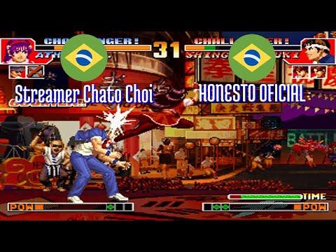 FT5 @kof97: Streamer Chato Choi (BR) vs HONESTO OFICIAL (BR) [King of Fighters 97 Fightcade] Apr 8