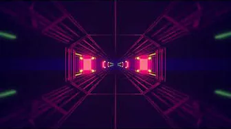 SYNTHWAVE Purple Tunnel Motion Wallpaper | motics - Wallpapers