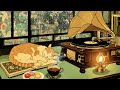 Cozy Rainy Night Jazz – Cat, Coffee &amp; Vintage Piano in a Japanese Café