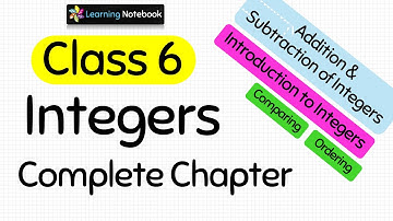 Integers (Complete Chapter)