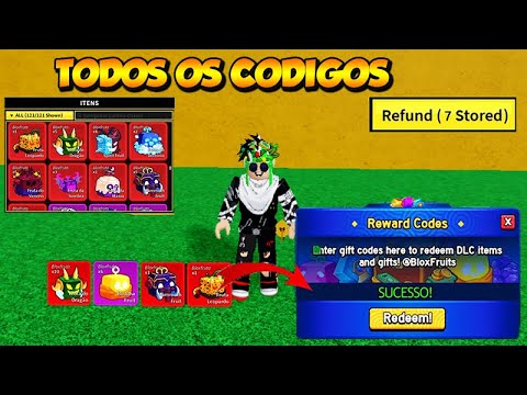 TODOS OS CÓDIGOS DE EXP BELI E RESET STATUS no BLOX FUITS (roblox) 