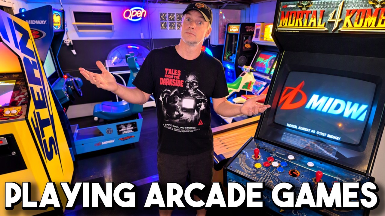 Let's Play Arcade Games - MK4, Hydro Thunder, BloodStorm, Karate Champ