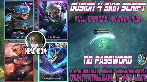 Gusion 4 Skin Script Full Effects+Backup File Mathilda Patch|Salinas Official